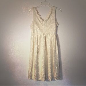 ASOS maternity lace off white dress